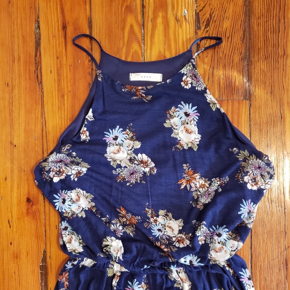 NWOT Lush High Neck Floral Maxi Dress - Picture 2 of 4